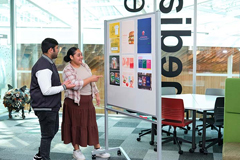 What is outside the square?