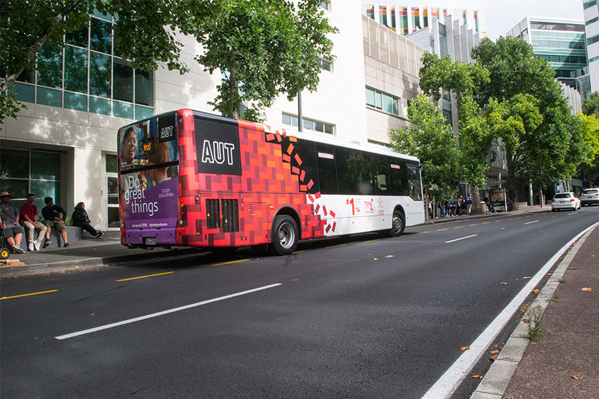 Shuttle bus at AUT